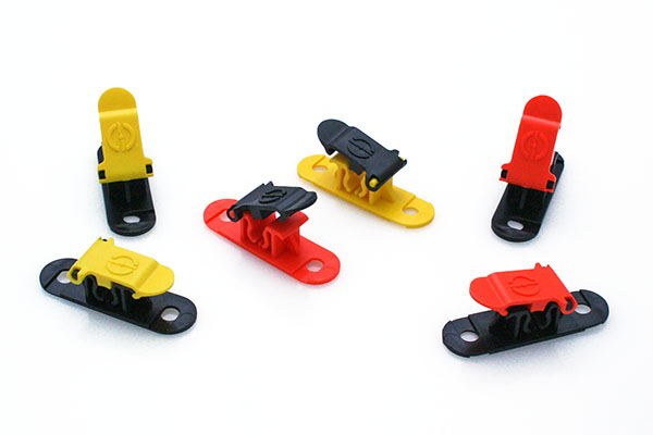 Multi-color RC Helicopter skid clamps clips