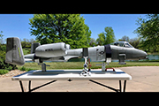 Giant Scale A-10 RC plane mounted on Fuselage Support Gear Jacks from Random RC