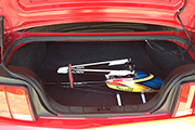 How to transport RC Heli in BMW car trunk using Skid Clamps