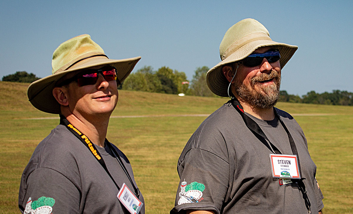 Robert Montee and Steve O'Connor - Instructor Pilots at 2019 Heli Extravaganza Sliding Autorotation Contest