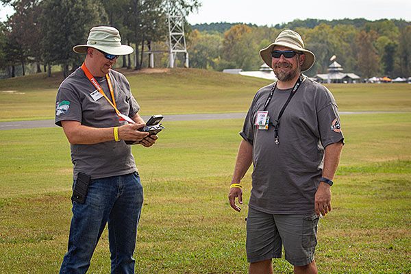 Chris Mulcahy and Steve O'Connor at Heli Extravaganza