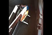 How to transport RC Heli in BMW car trunk using Skid Clamps